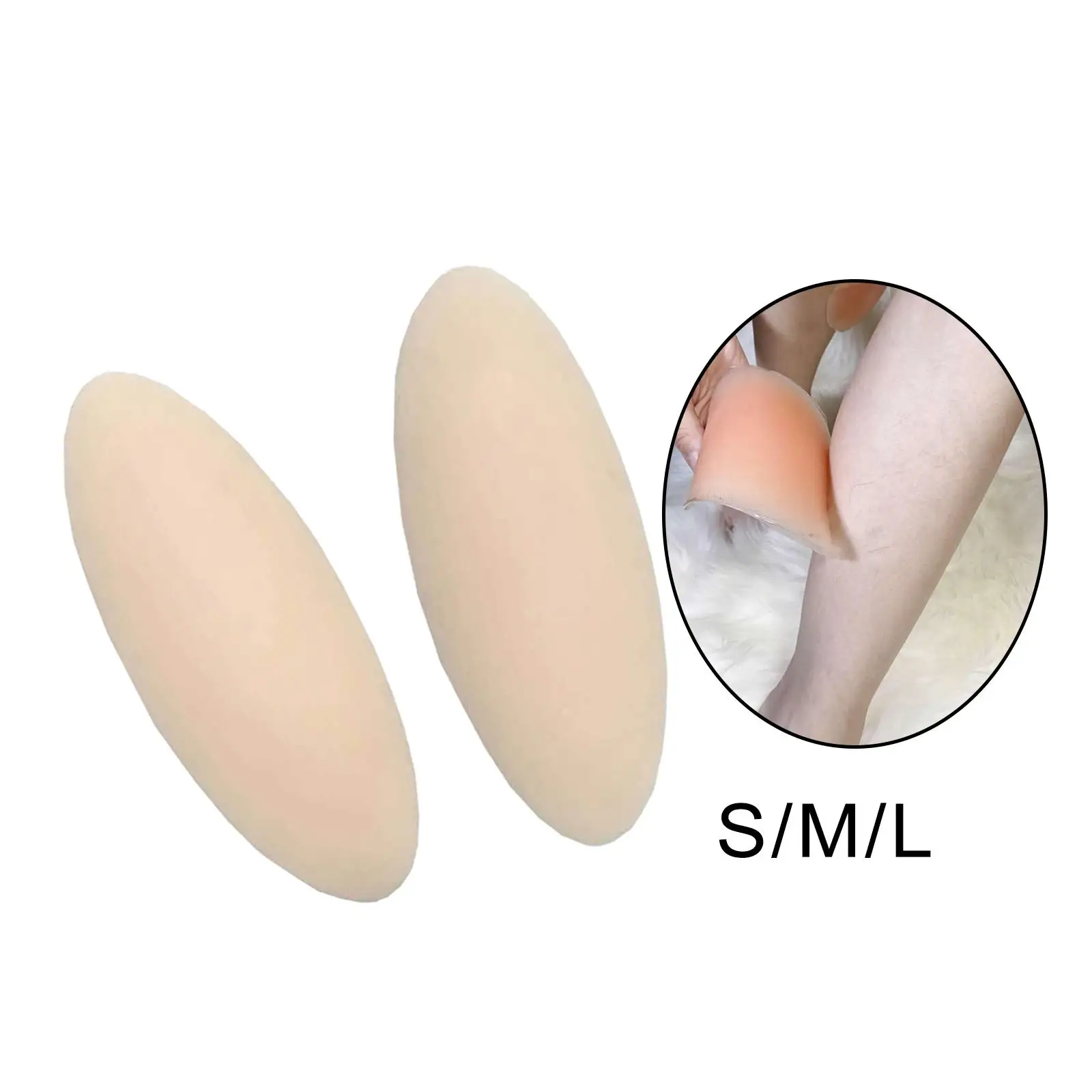 Anti Allergic Calf Pads Gel Leg Correction Pad Comfortable Silicone Leg Onlays for Lady
