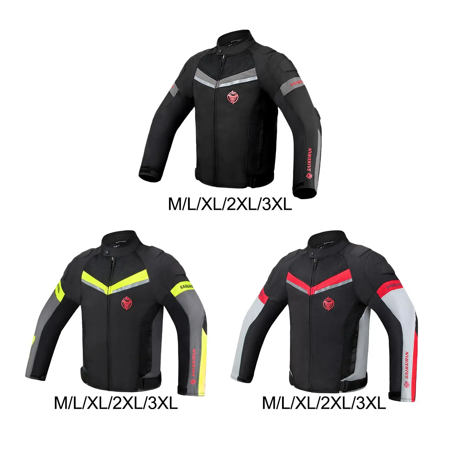 Summer Motorcycle Jacket with Breathable High Bright Reflective design Race Protection Motorcyclist Jacket Motocross Jacket