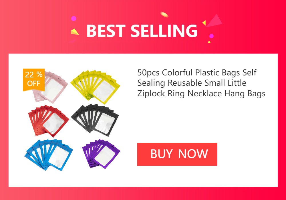 8 Sizes Laser Self-Sealing Plastic Bag Package For Small Business Clear Pouch Jewelry Display Gift Packaging Storage Wholesale