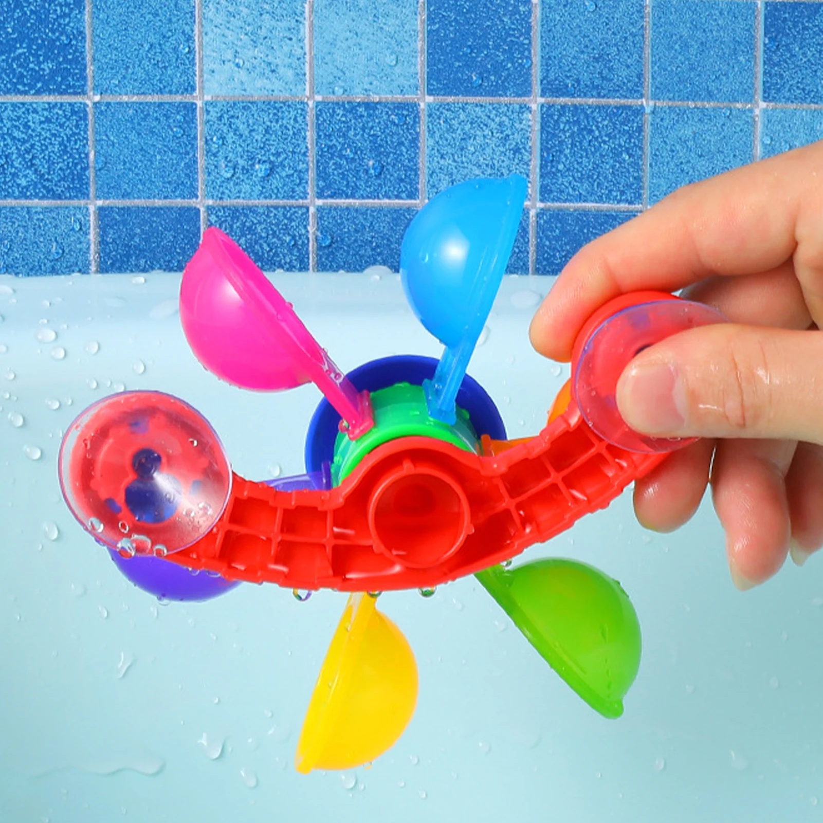 baby toddler toys for 1 year old	 Baby Bath Toys Colorful Waterwheel Bathing Sucker Bathtub Water Spray Play Set Shower Sprinkler Toy for Kids Toddler Gifts audio books for babies