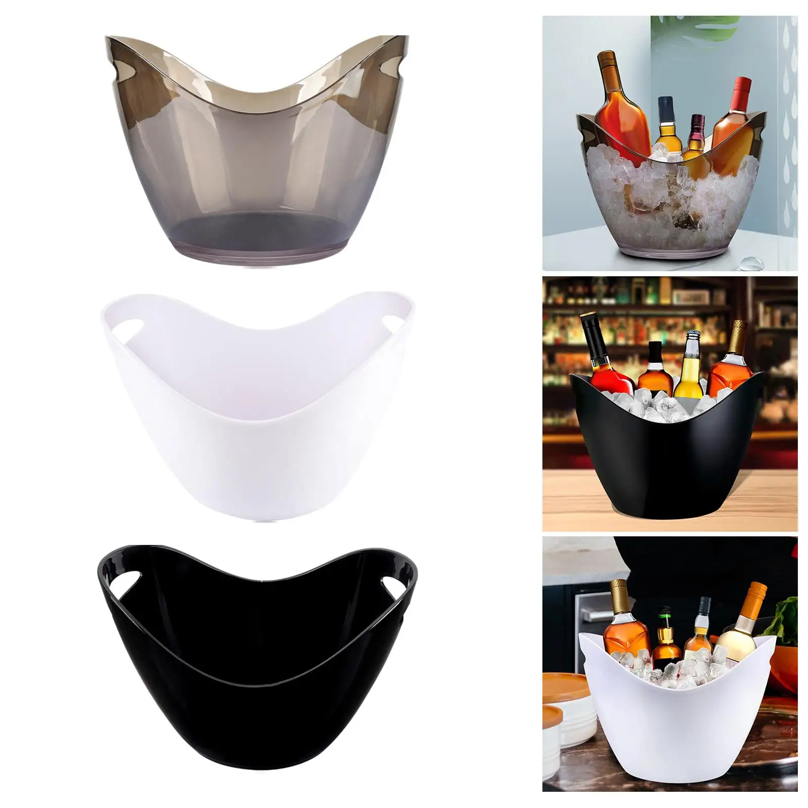 Ice Bucket  Bucket, 8 Liter Tub for Drinks and Parties, Perfect for , Champagne or  Bottles