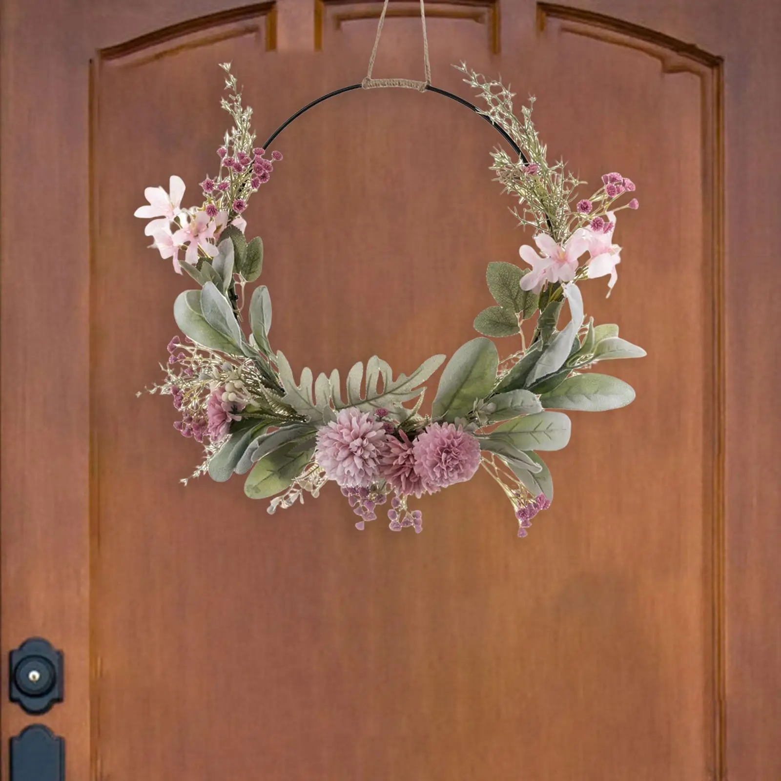 Hanging Door Wreath Handcrafted Photography Props Garlands Ornament Centerpieces Garland for Front Door Home Yard Decor Wedding