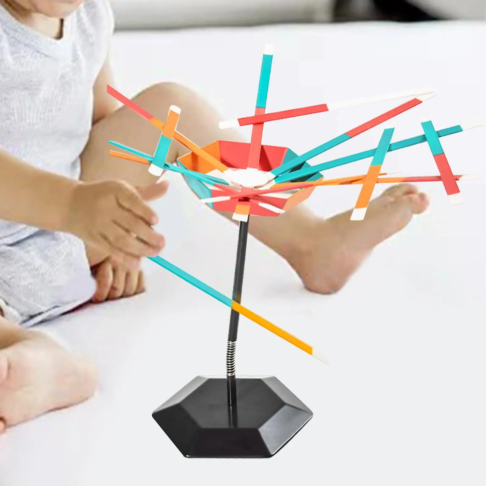 Sticks Stack Game Balance Toy Lightweight Colorful Multiplayer 48Pcs Per Set Families Board Game Balancing Toys for Kids Unisex