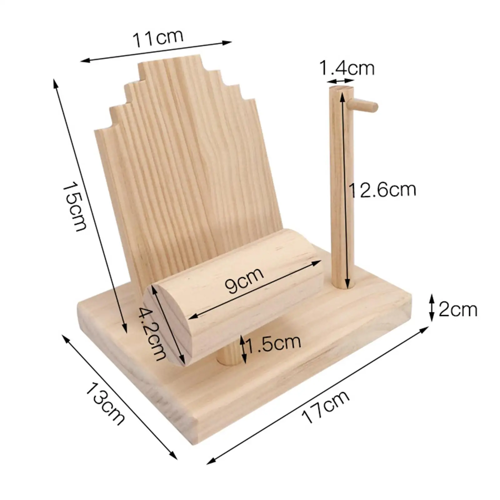 Solid Wood Jewelry Display  Decoration Showcase for Home Necklace Watch