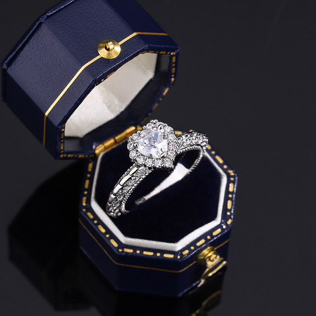 Anello Fede Nuziale Anello Donna In Argento Sterling 925 Placcato - Foto 4