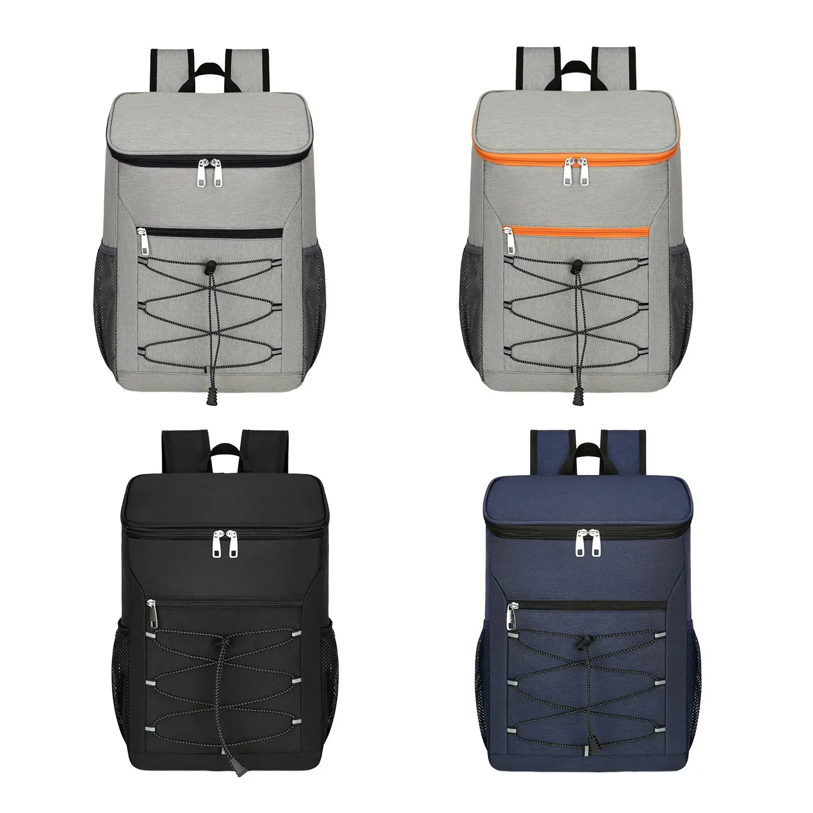 Insulated Cooler Backpack Insulated Cooler Bag Mesh Pocket Multifunctional Leakproof Lunch Backpack Beer Bag for Fishing Picnic