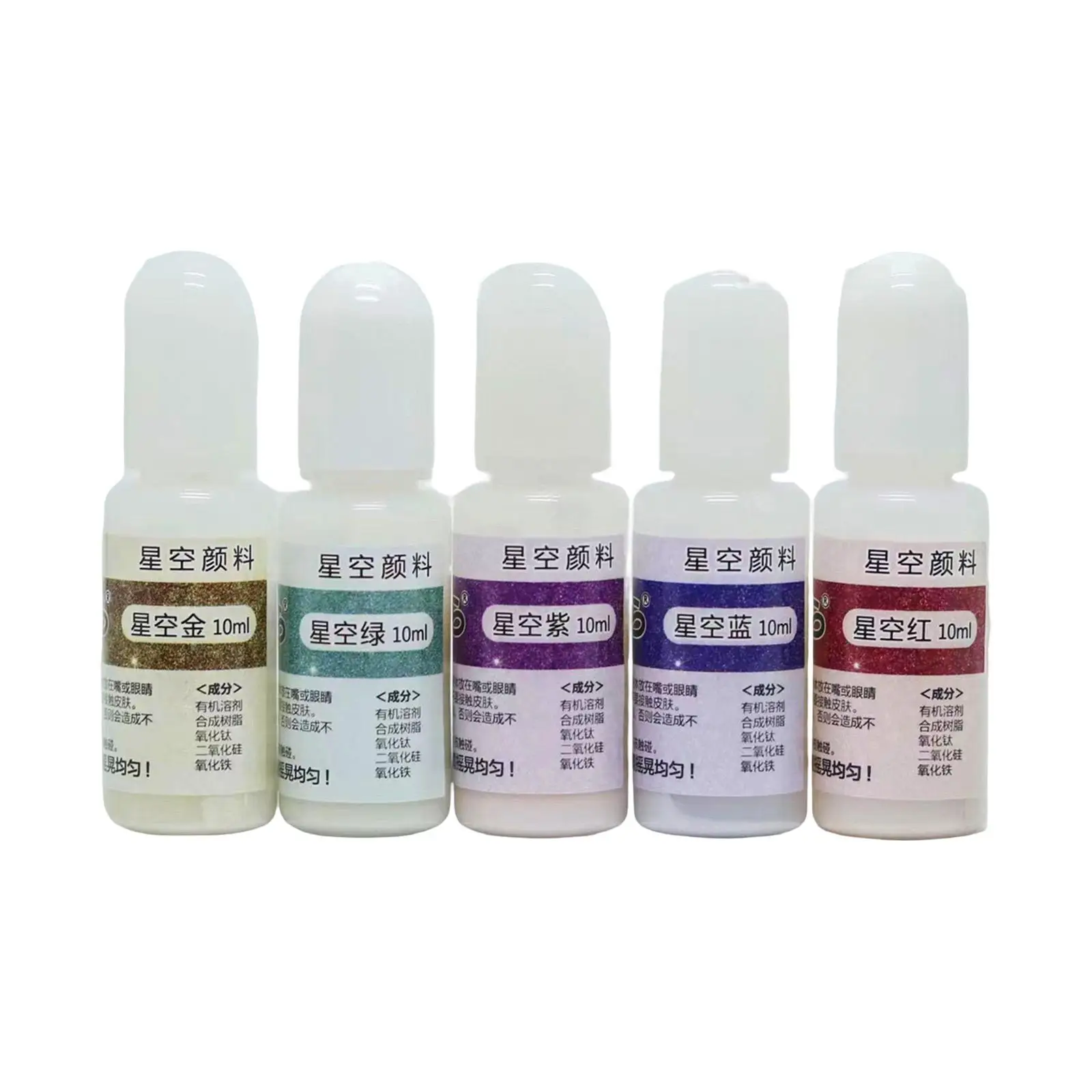 5 Pieces Epoxy Resin Pigment DIY Crafts Artwork Concentrated Resin Colorant