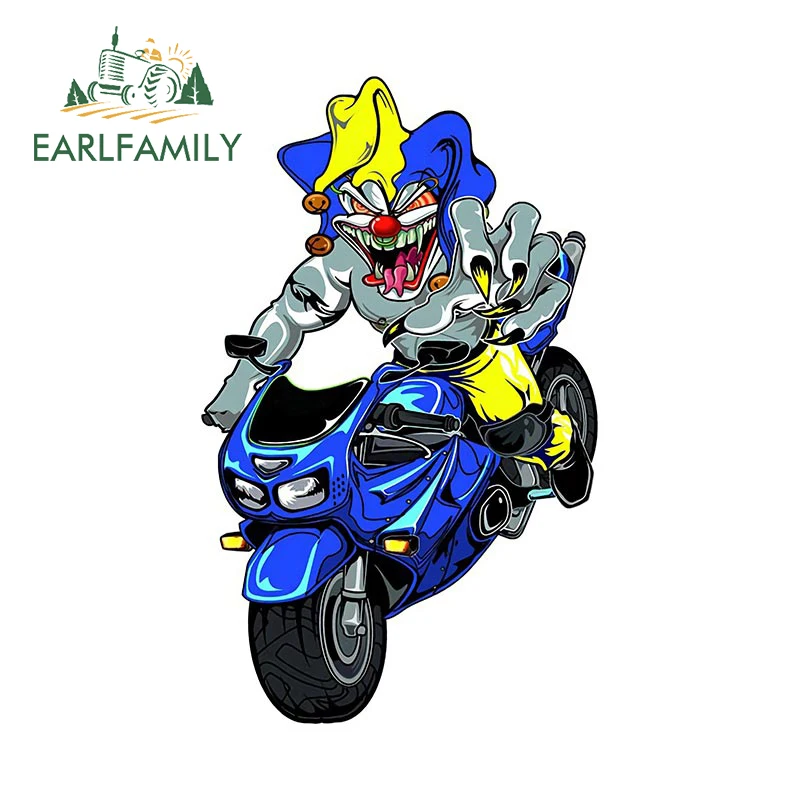 Earlfamily 13cm X 8cm Sport Bike Jester Biker Sticker Cartoon Motorcycle  Car Styling Window Bumper Car Sticker Evil Clown Decal - Car Stickers -  AliExpress