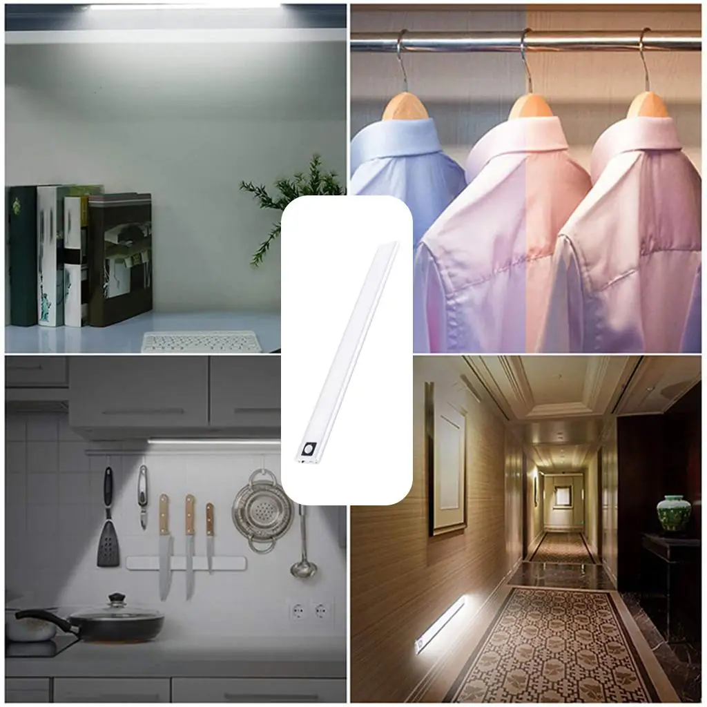 -thin LED Motion Sensor Cabinet Light for Wardrobe Counter Cupboard