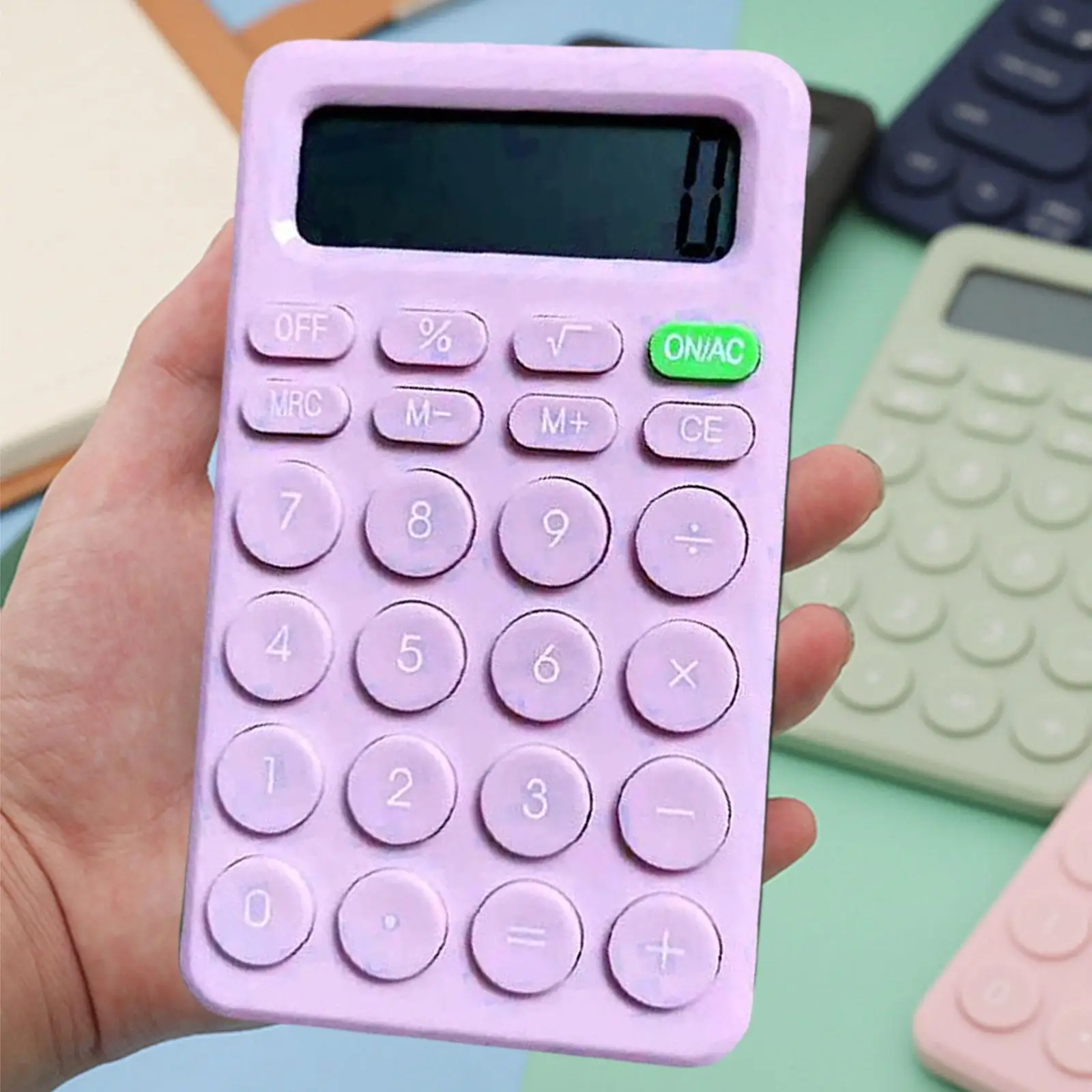 Basic Calculator Lightweight Big Buttons Pocket Size Standard Calculator Desk Calculator for Home Business Office Children