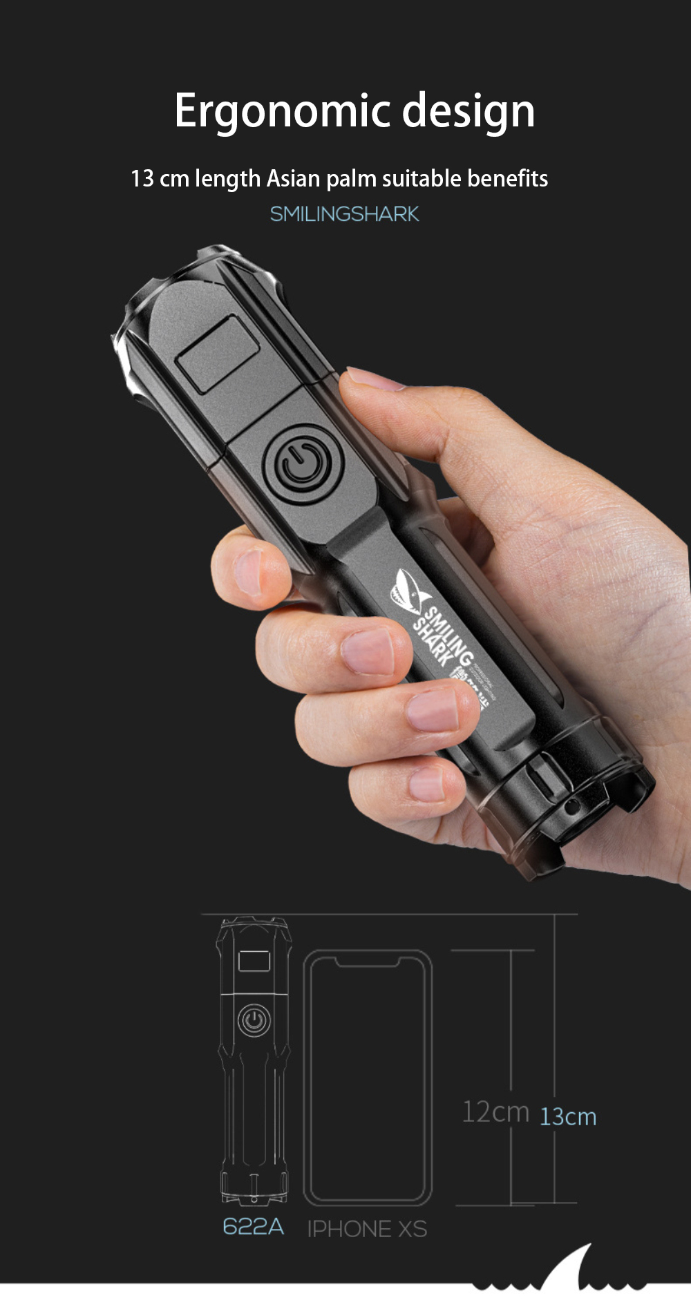 Powerful LED Flashlight Rechargeable USB 18650 Waterproof Zoom Fishing Hunting 100000 Lumens Tactical Flashlight LED Flashlight