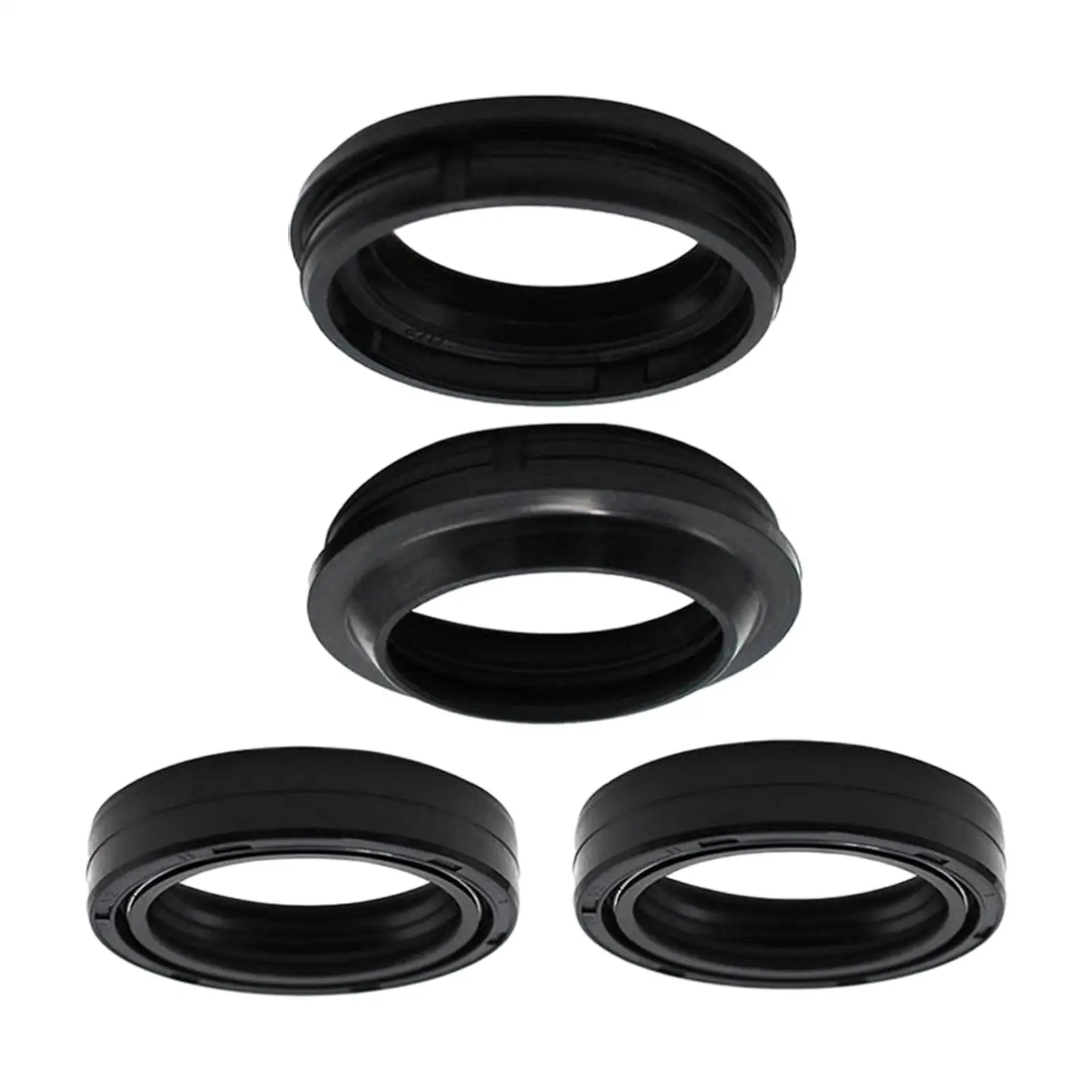 4x Front Fork Oil Seal & Dust Cover Rubber for Yamaha XT 125 R Bra