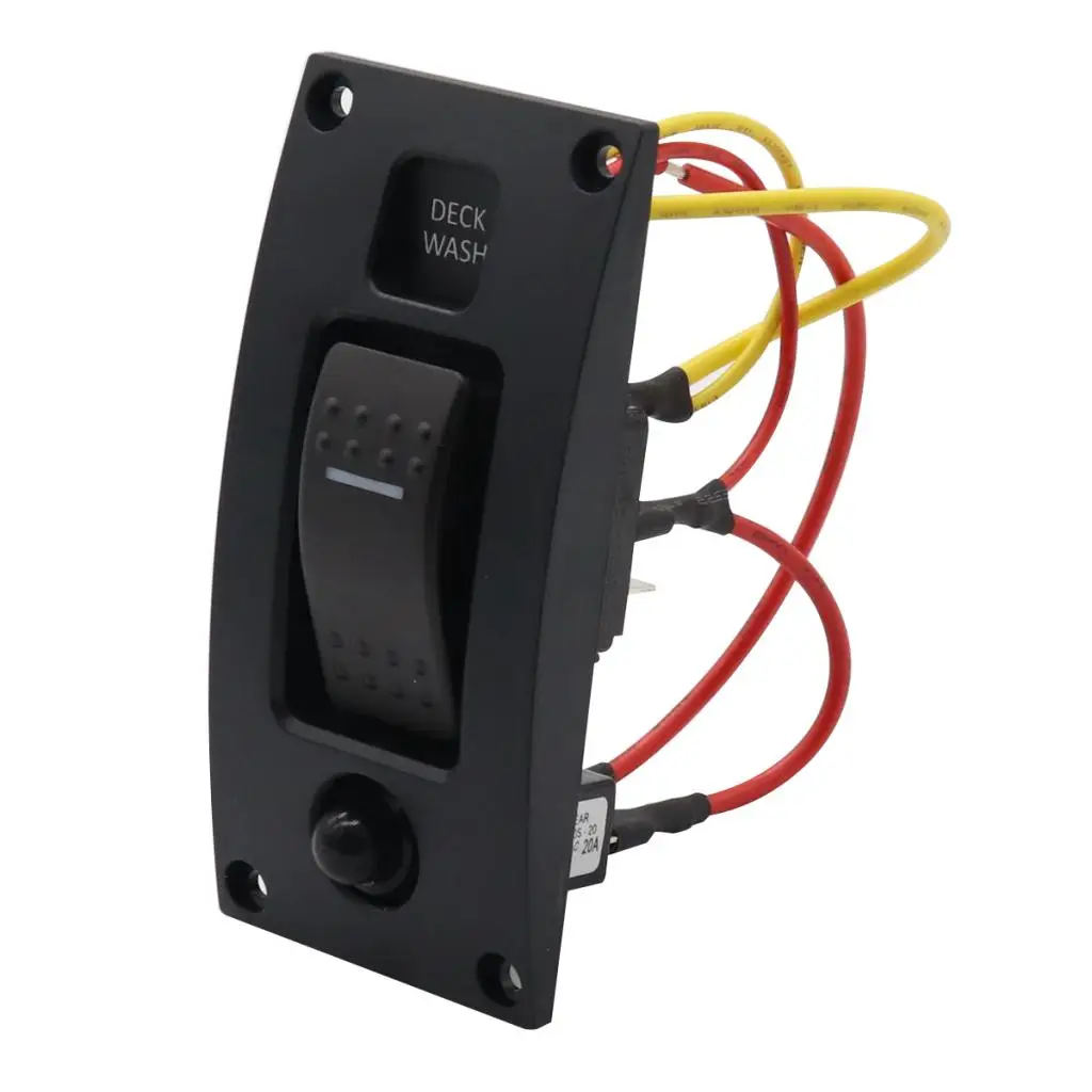 DC 12 V rocker switch ON-OFF switch control panel for deck wash,