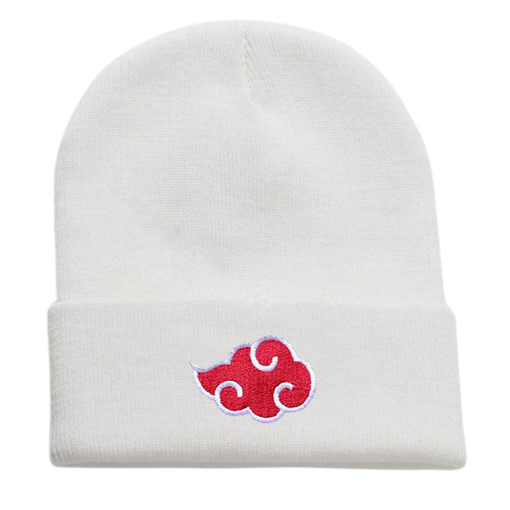 Naruto Akatsuki White Beanies