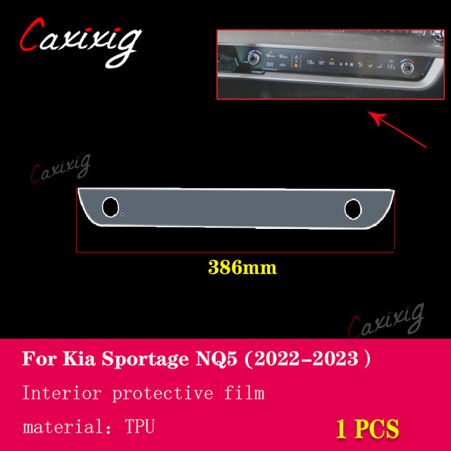 Per Kia Sportage NQ5 2022-2023 copertura del rivestimento in fibra di  carbonio Console centrale ingranaggio bracciolo scatola pannello  decorazione adesivi accessori - AliExpress