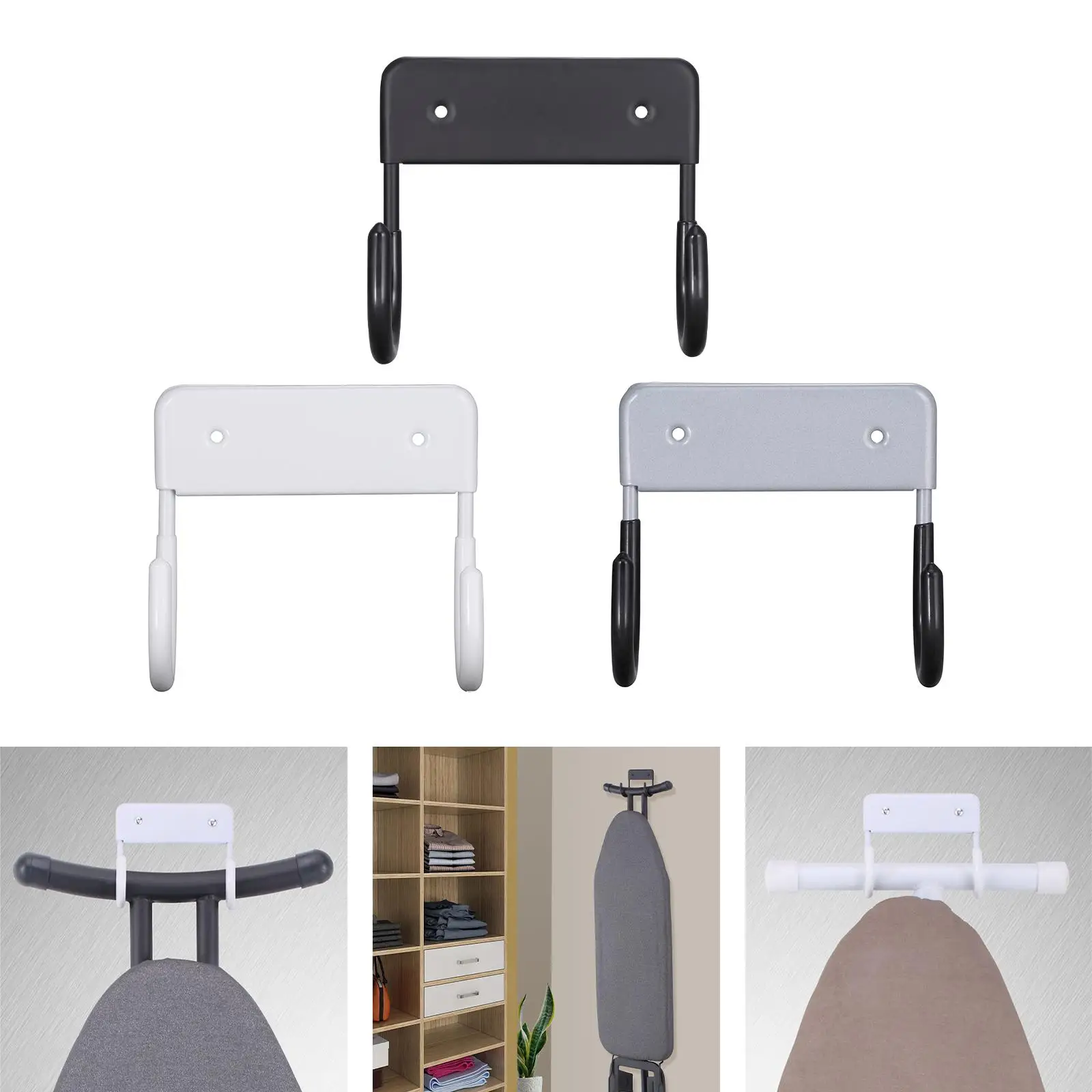 Small Ironing Board Hook Removable Wall  Hooks Hanger Ironing