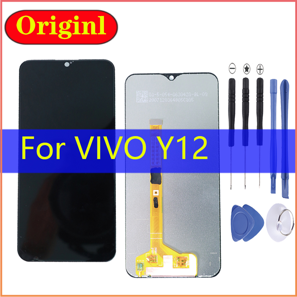 Оригинальный ЖК-дисплей для Vivo Y12, сенсорный экран с рамкой, сменный  дигитайзер в сборе, запасные части | AliExpress