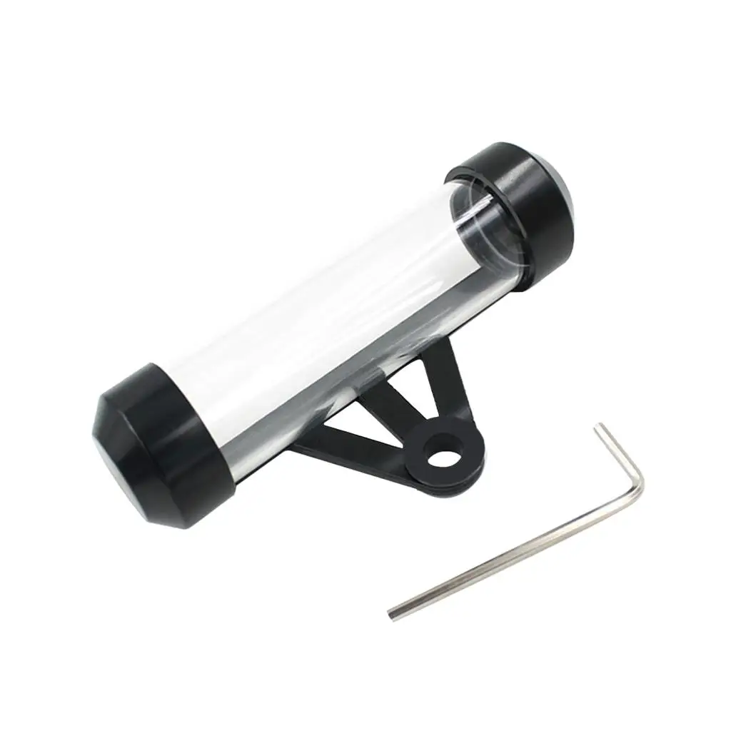 Metal Motorcycle Tax Holder Frame Scooter Moped Waterproof Motorcycle Tube Holder Glass 110 mm x 30 mm