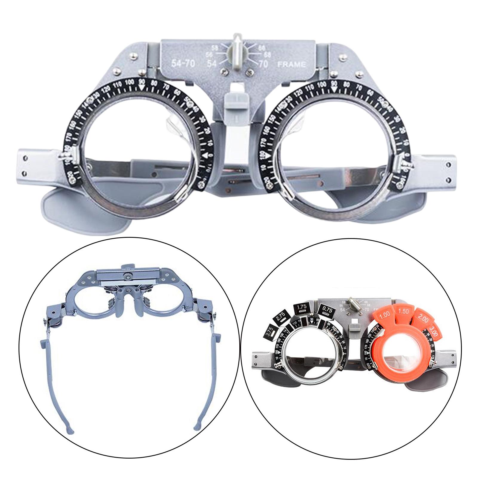 Unisex Optical Trial Lens Frame Eye Optometry Lens Frame Vision Check Wear-Resistant Titanium for Shop Ophthalmic Hospital Adult