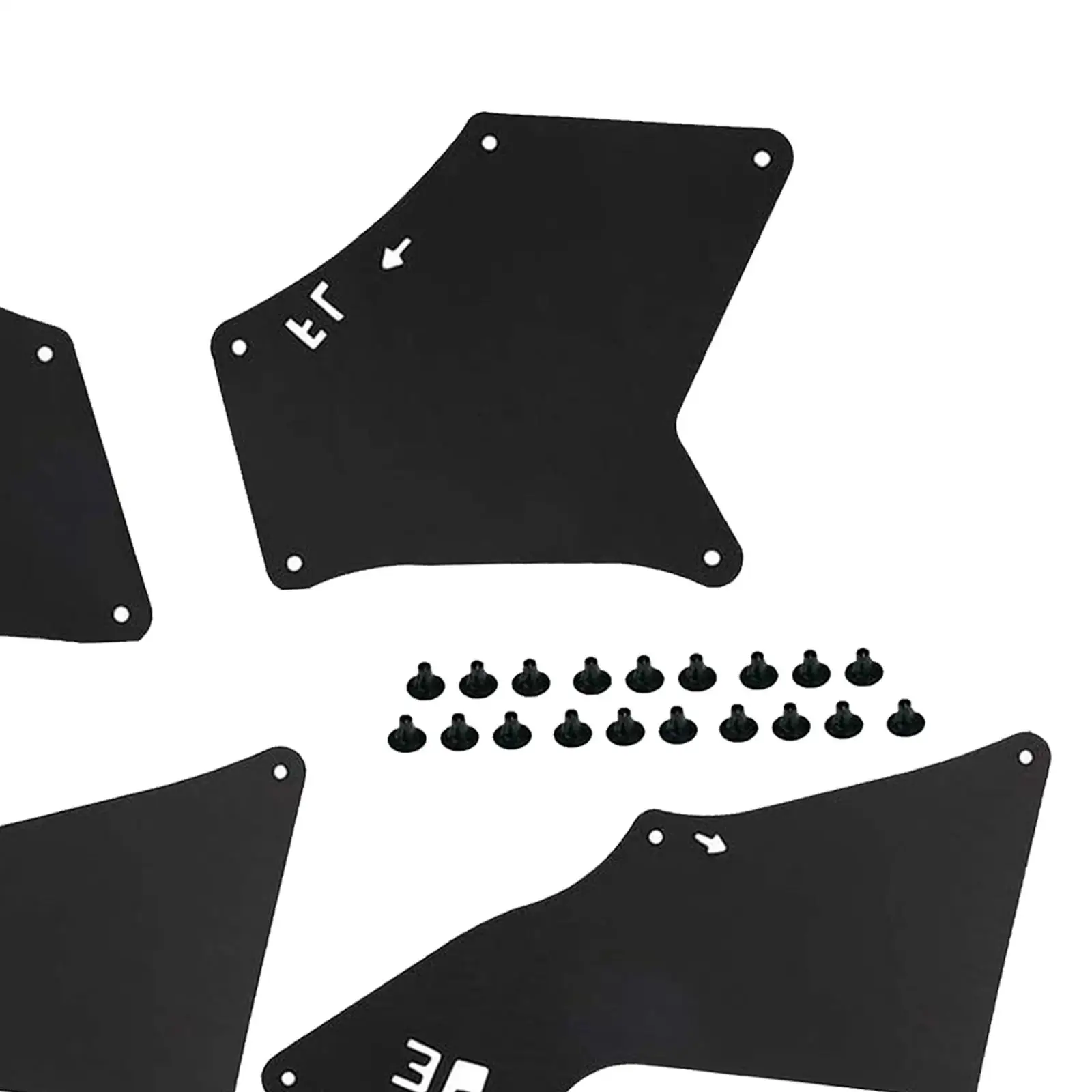 4 Pieces Splash Guard Fender Liner Shields for Toyota Overbearing Prado