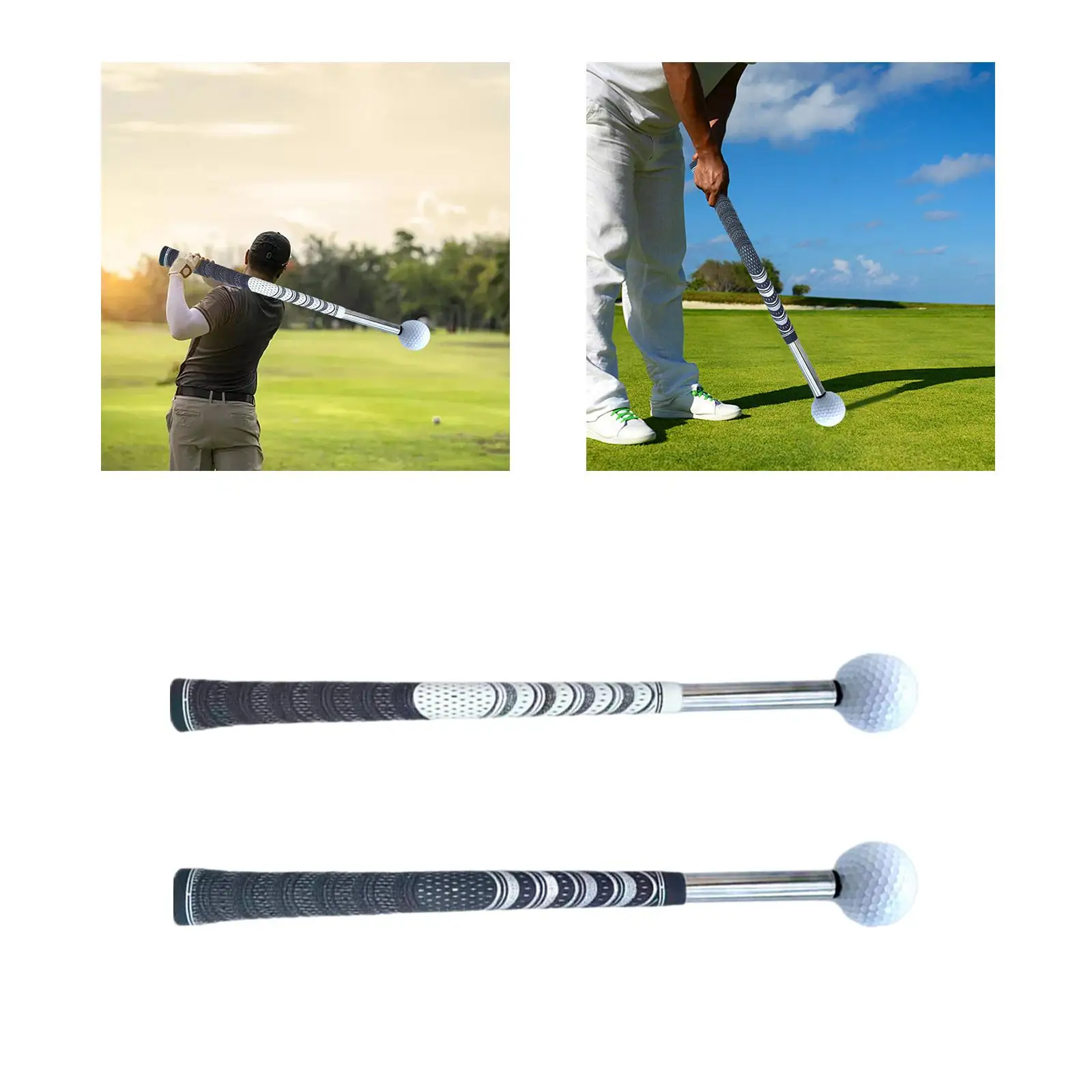 Golf Swing Trainer, Golf Warm-up Club, Adjustable Non-slip Golf Swing Practice