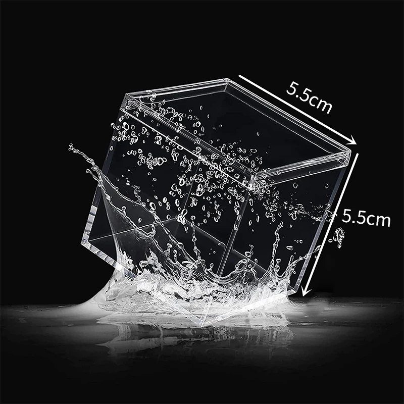 12-teilige transparente Acrylboxen mit Deckel, Kunststoff-Organizer, Geschenkverpackung, Lebensmittel-Süßigkeiten-Aufbewahrungsbehälter für die Präsentation zu Hause – Detail 13