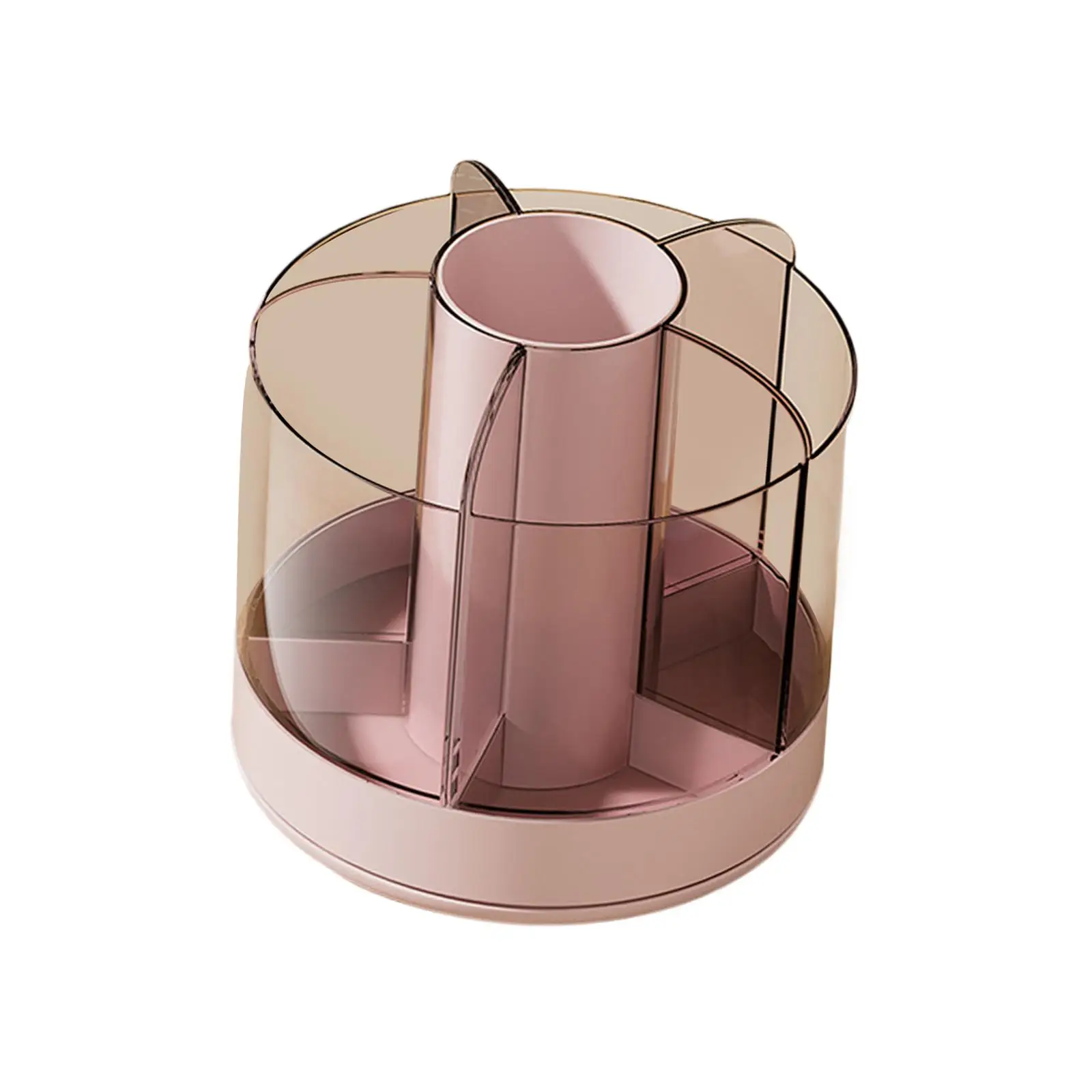 Pencil Holder Cup for Desk Clear Makeup Brush Holder Rotating Multifunction Pen Organizers for Art Supplies Eyeliner Pencil