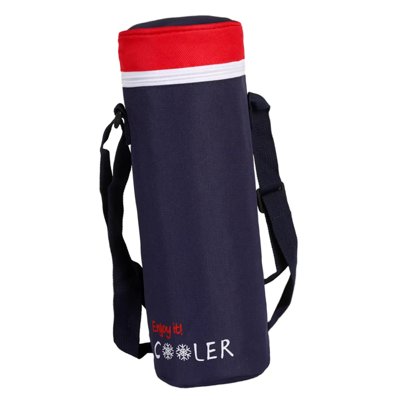 Cooler Bag Insulated Water Bottle Carrier Bag, with Adjustable Strap Bottle Sleeve Cover Waterproof Drink Tote Bag for Travel