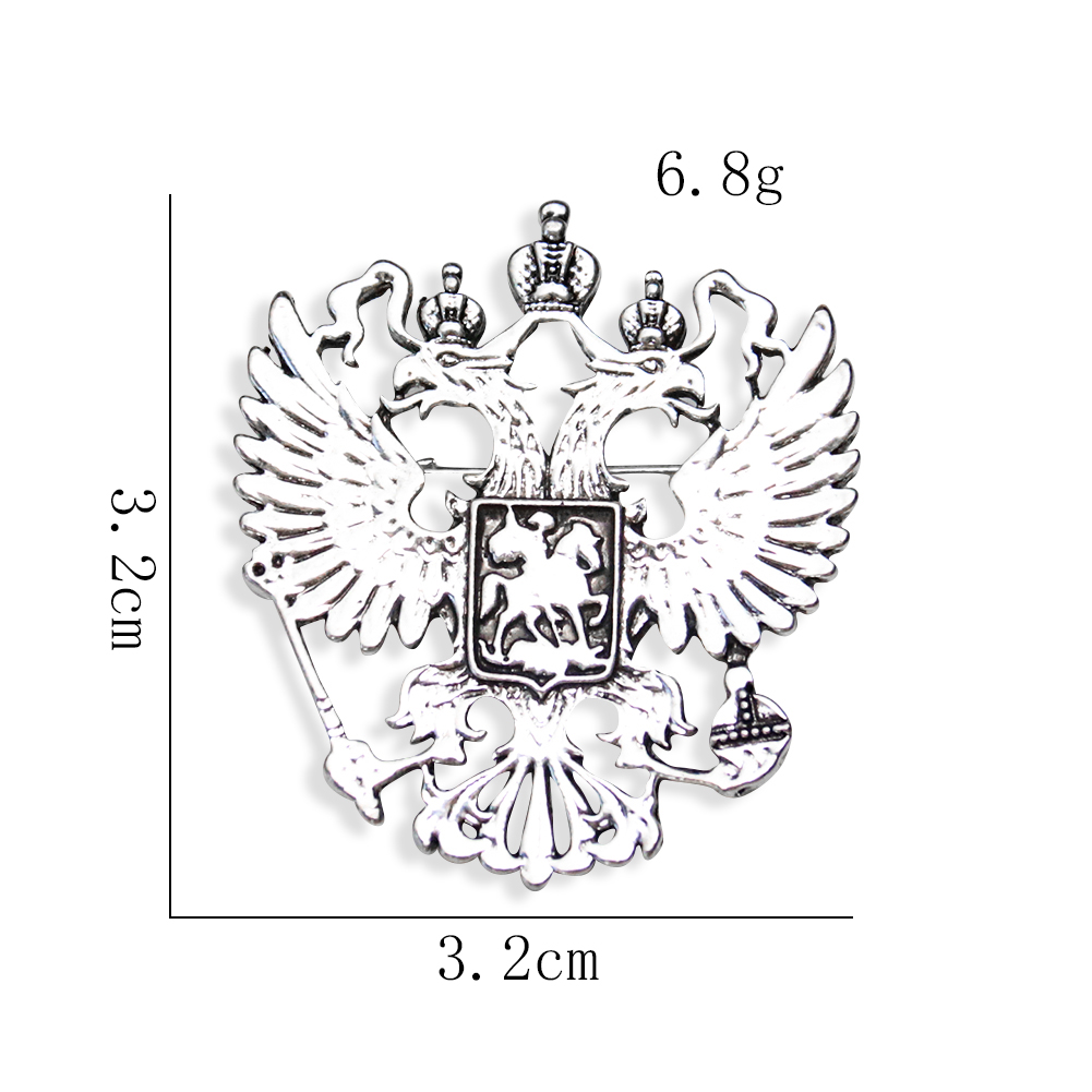 Российский двуглавый Орлан Сокол Птица Животные Национальная эмблема  металлическая брошь Униформа Заказные лацканы памятный значок ювелирные  изделия булавки | AliExpress