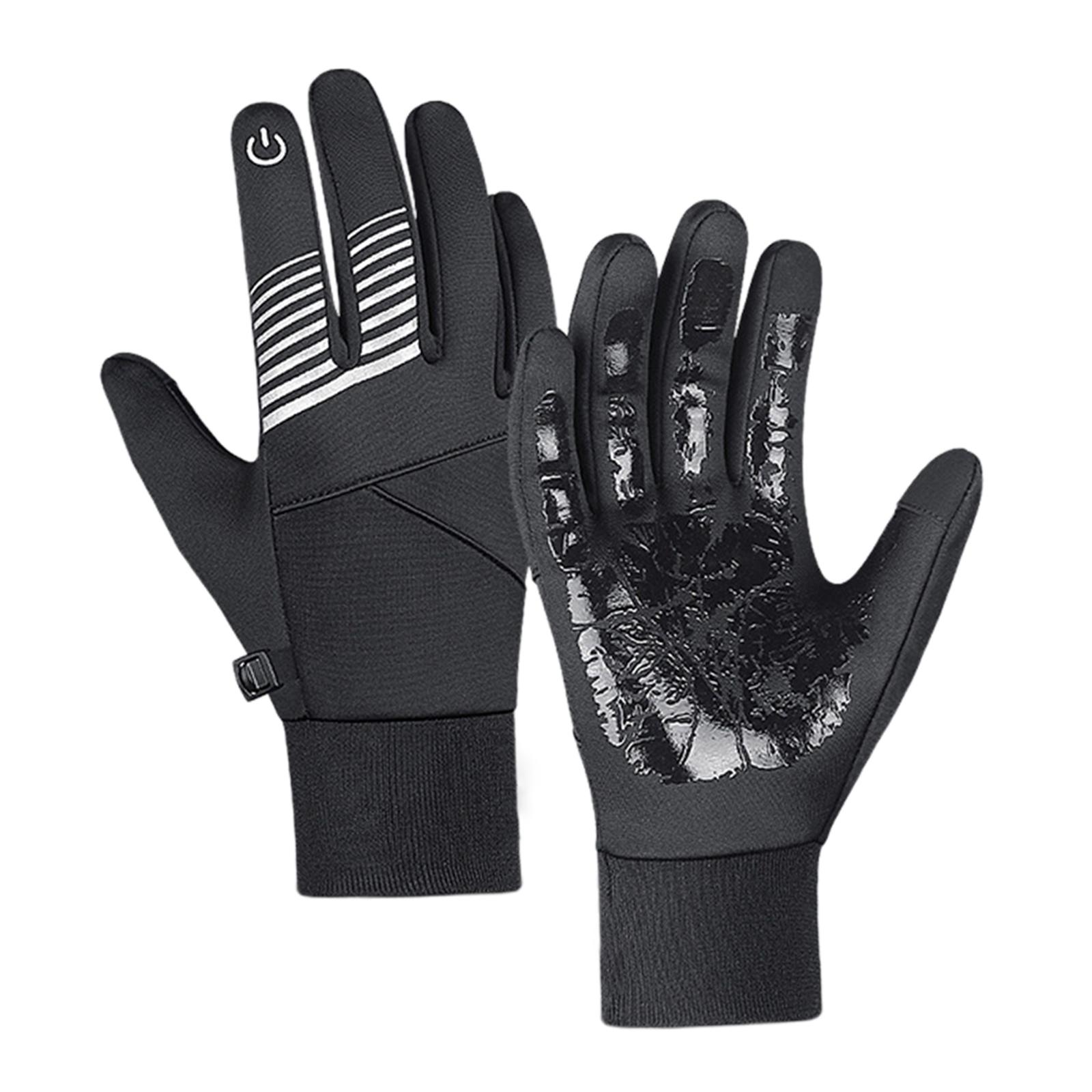 Men Touch Screen Winter Gloves, Lightweight Wear Resistant Thermal Warm Mittens