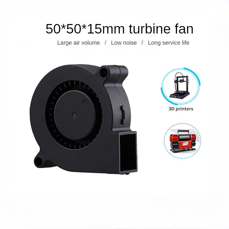 3D-Drucker Teile Lüfter 5015 12V/24V Hülsen lager bürsten los für Reprap Prusa i3 DC Lüfter Turbo Lüfter 5015 mit 30cm Linie – Detail 2