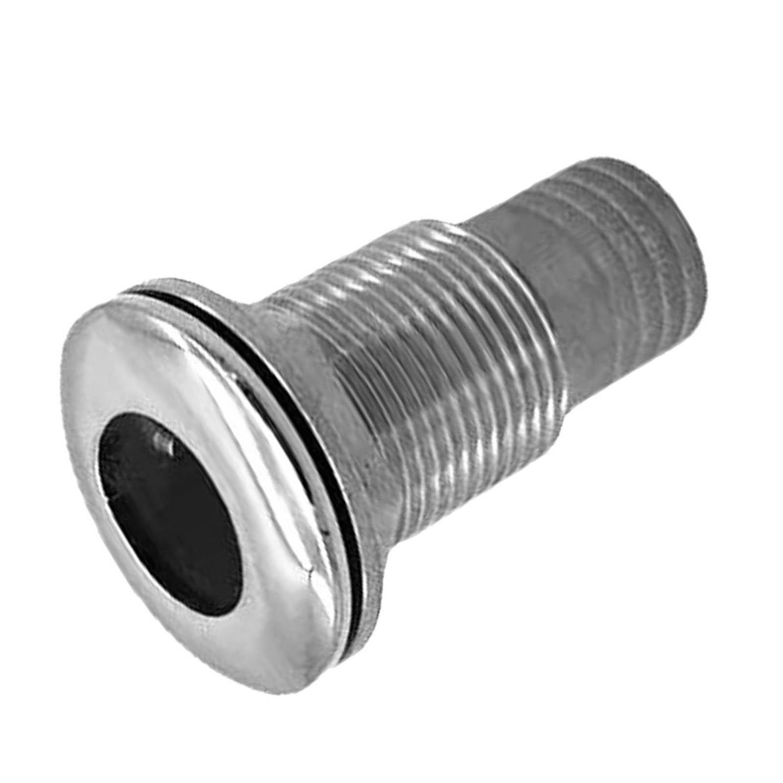 Yacht Thru Hull Fitting Water Outlet Straight Solid Camper Boats Drain Joint