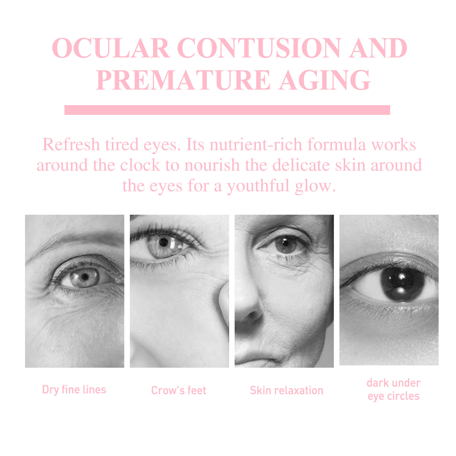 Retinol-Augencreme für Facelifting, feuchtigkeitsspendender Balsamstift, Anti-Falten, Anti-Schwellungen, Augenringe entfernen, Augentaschen, Pflege, weiblich_voghion.com