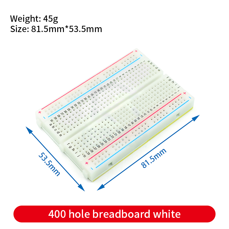 Test Develop, Solderless, PCB Board, Pão, 400, 830 Point, 65Pcs