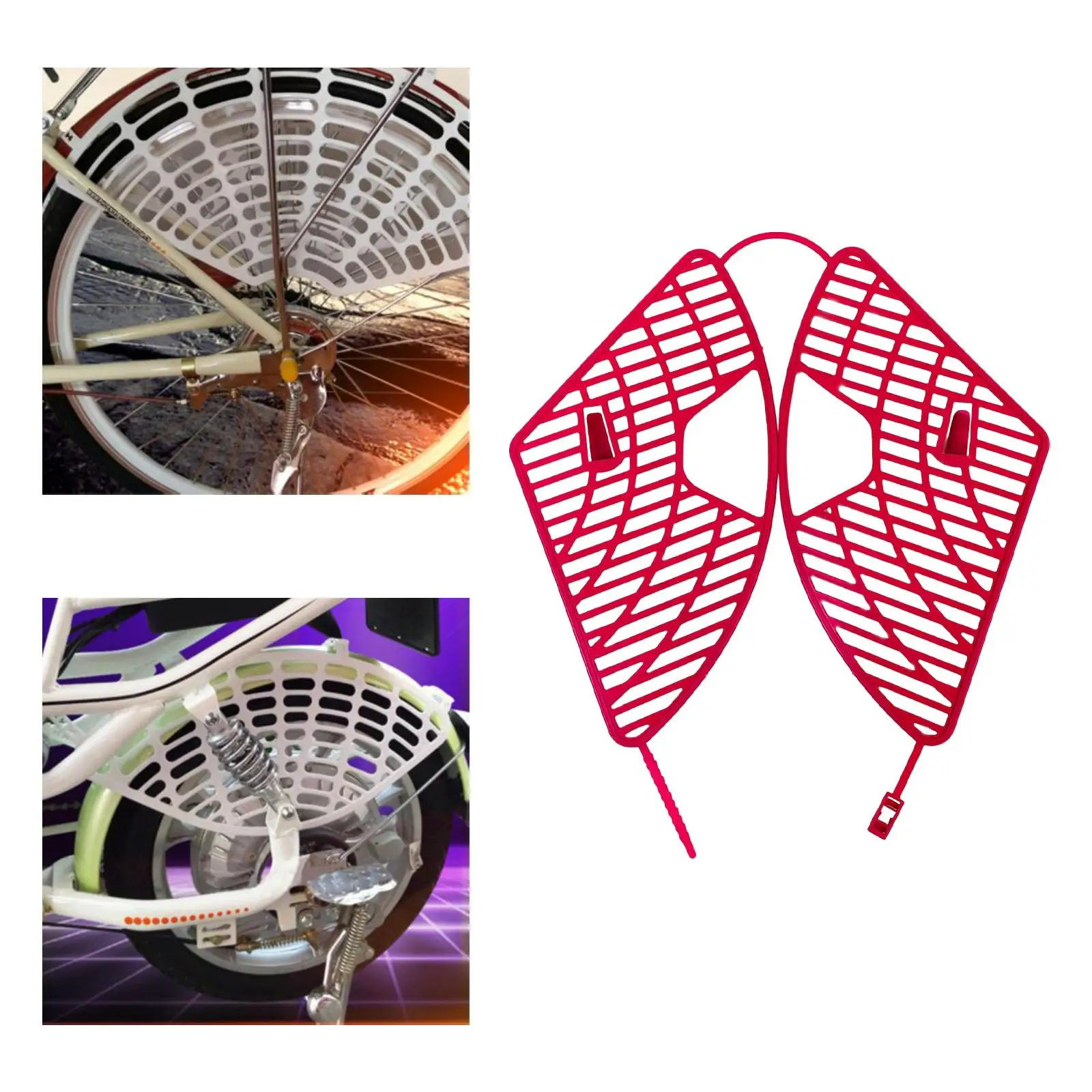 Rear Seat Safety Net Practical Accessory Durable Spare Parts High Performance Protector Seat Protection Nets for Bicycle Bike