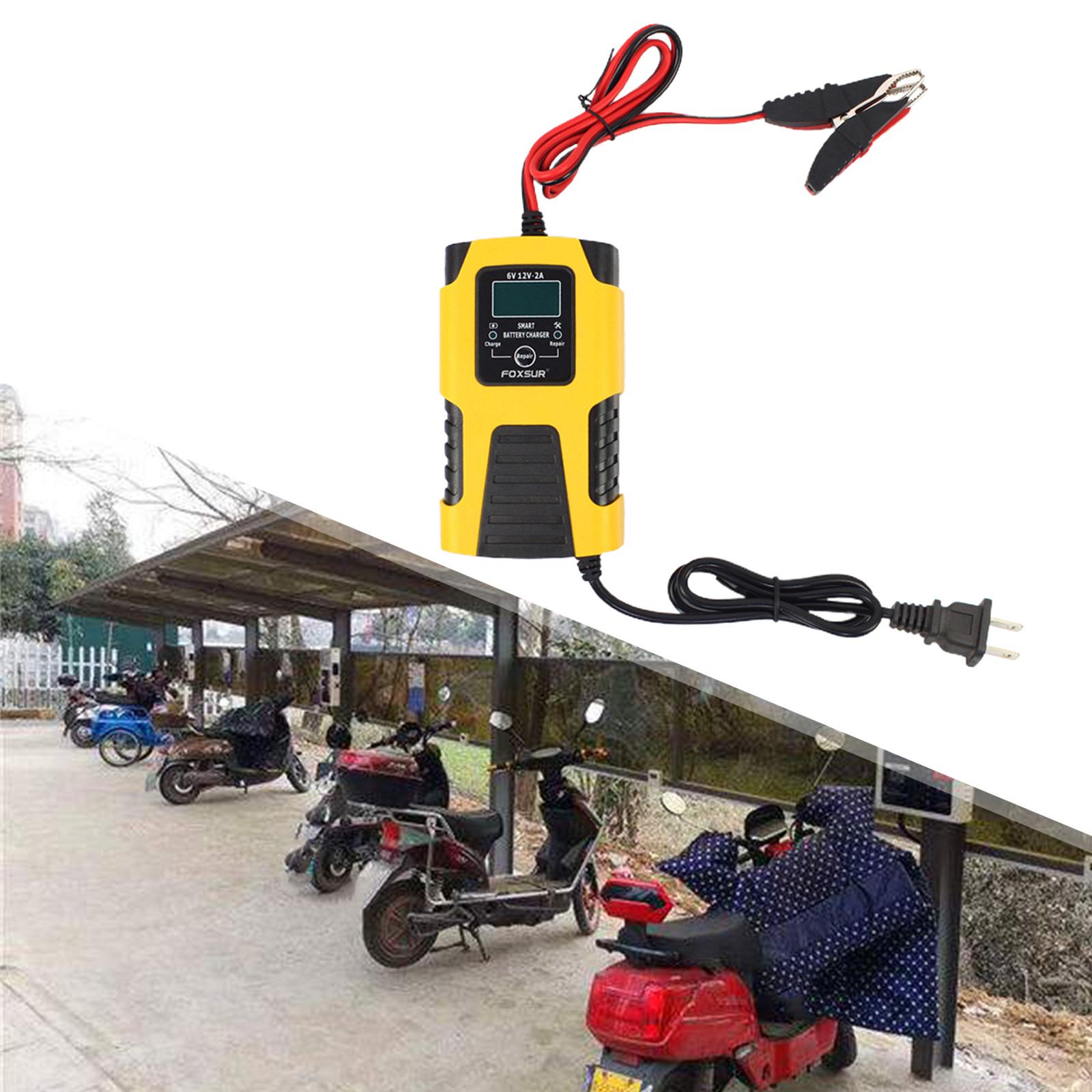 6V 12V Car Battery Charger for ATV Y ht Wet Dry Lead  id Batteries