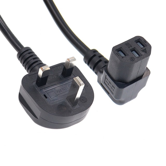 Europe Angled CEE7/16 to UK BS1363 Plug Adapter – SIGNAL+POWER