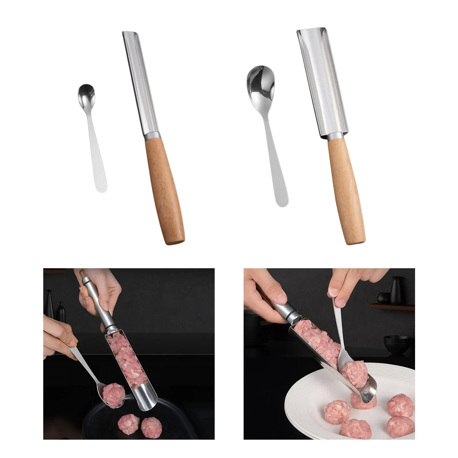 Meatball Maker Kitchen Tool Cakes Scoop Ball Maker Household Mould for Fish Ball Beef Meat Ball Cooking Hotels Restaurants