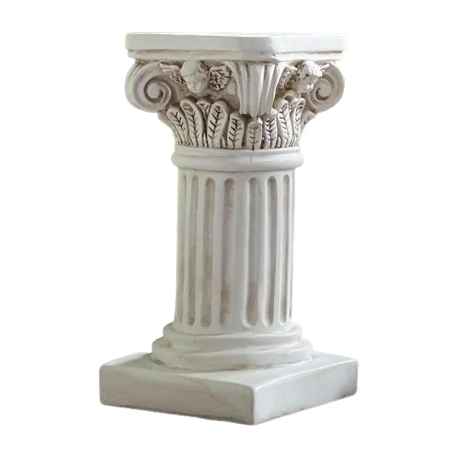 Pedestal Stand Statue White Greek Column Plinth Base Roman Pillar for Home