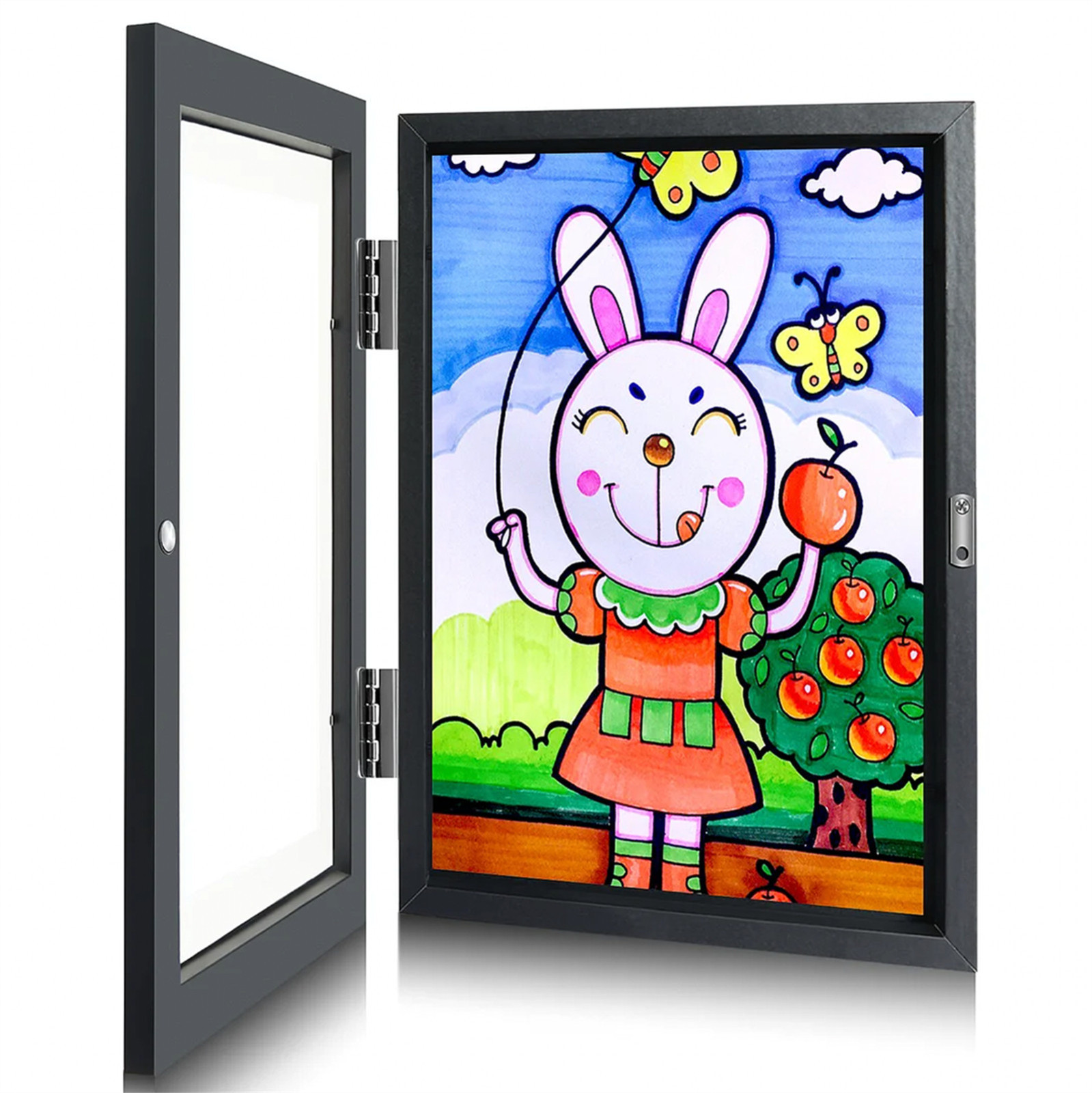 Title 17, Art Picture Frame-hinged Front Opening Changeab...