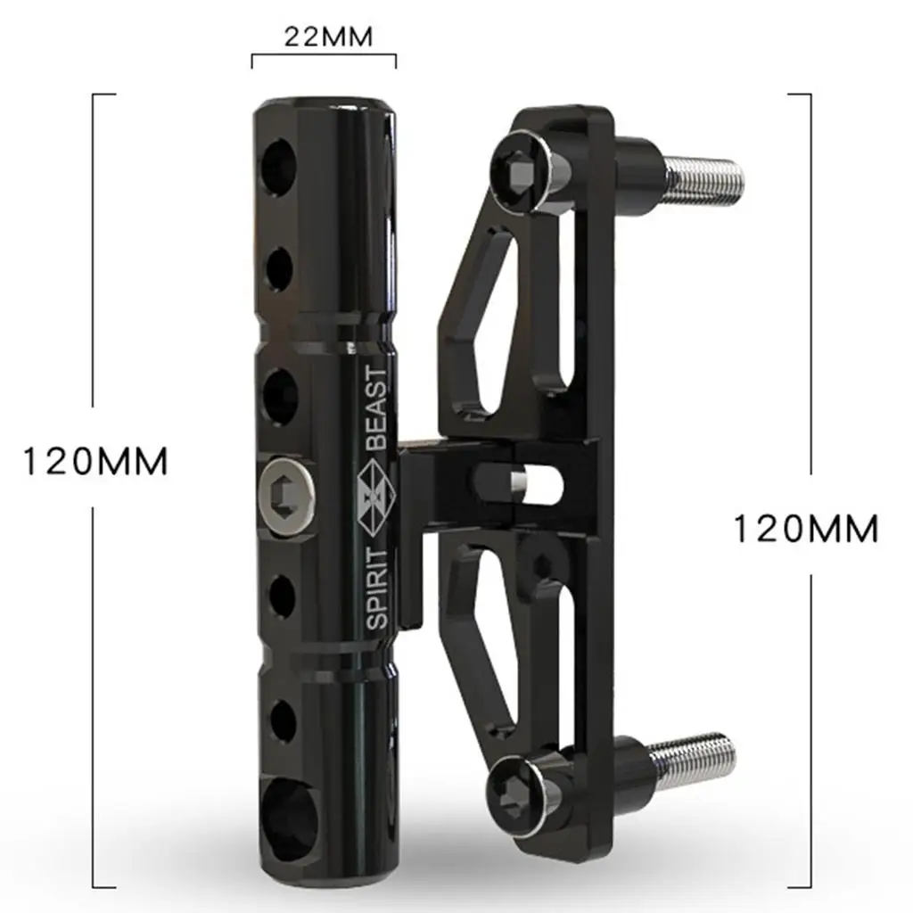 Motorcycle Multifunction Handlebar Pressure Code Extension Mount Overall Length: