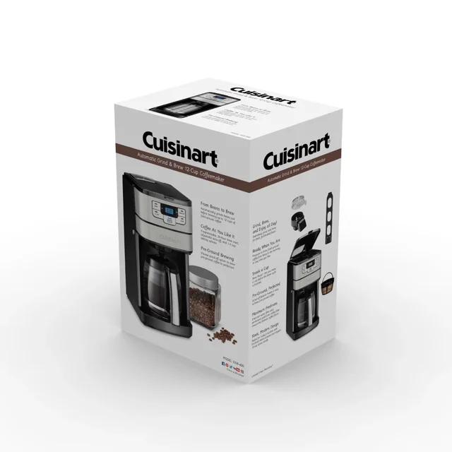 Cuisinart Automatic Grind & Brew 12-Cup Coffee Maker Machine +