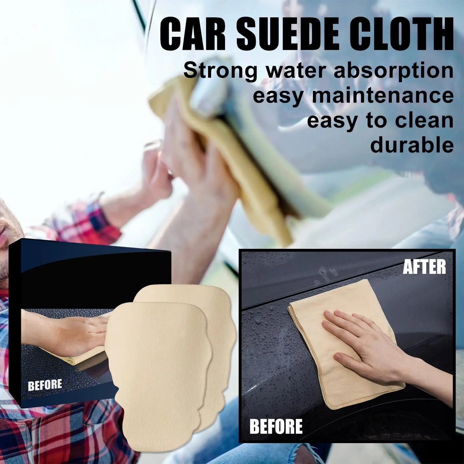 Car Drying Towel Super Absorbent Drying Cloth Cleaning Towel Fit for Camera Lens