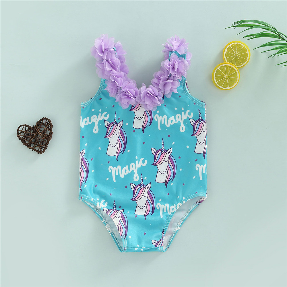 unicorn baby swimsuit