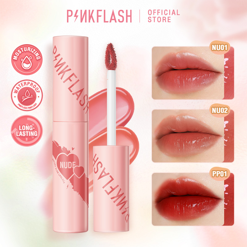 Best of PINKFLASH Mosturizing Liquid Lipstick Waterproof Long-lasting Lip Gloss Glossy Non-sticky High Pigment Lip Tint Makeup Cosmetics Reviews & Tips