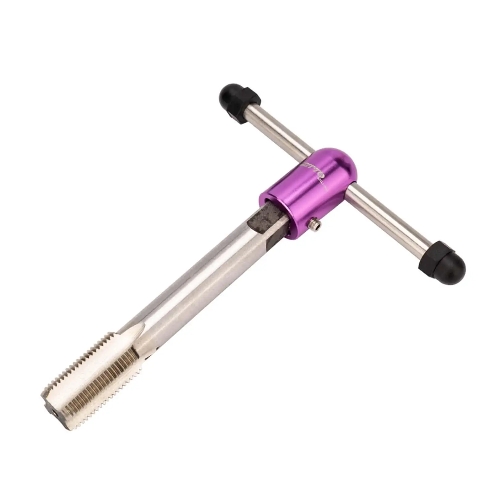 Aluminum Alloy Bike Crank Tapping Threading Tool T Handle Reversible Wrench Repair Tool Pedal Screwdriver for Accessories