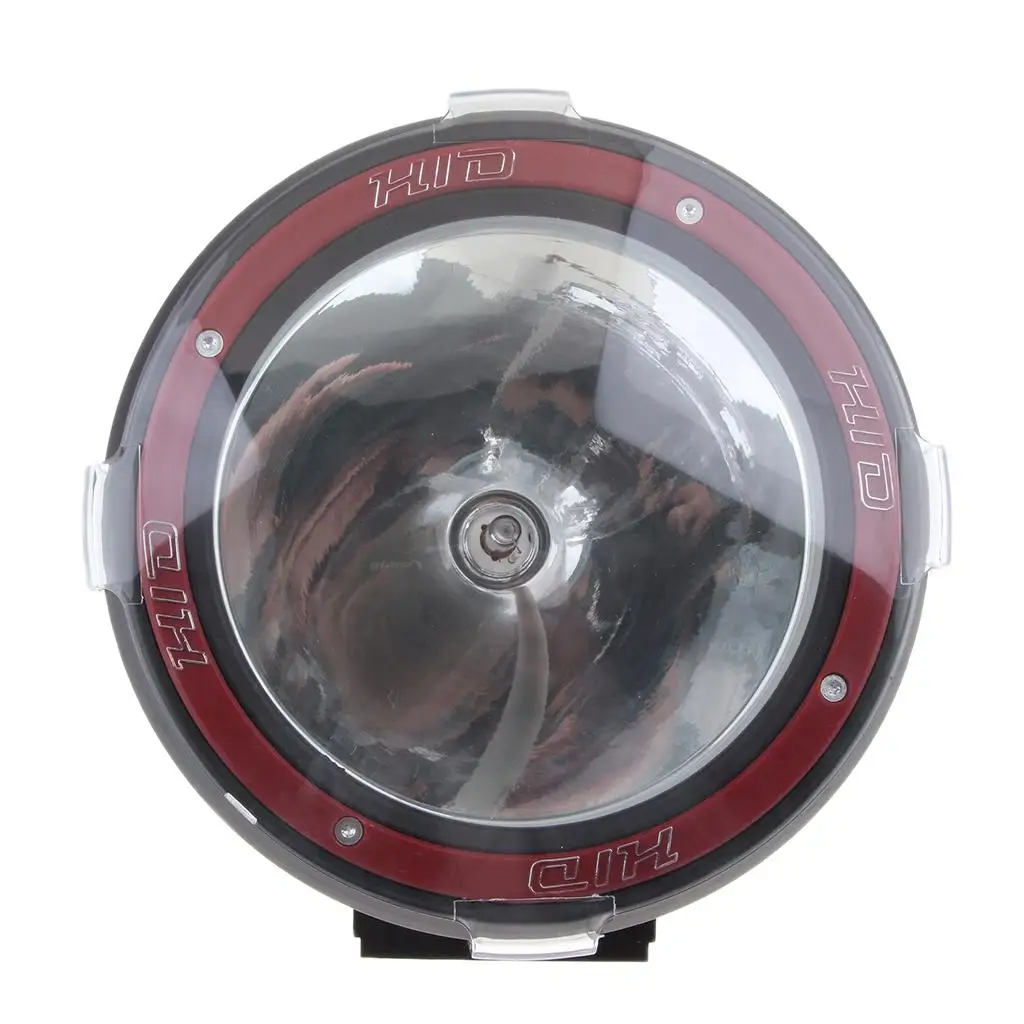 7 Inch 100W Trailers HID XENON Driving Lights Lamp 4WD Truck 12V Red