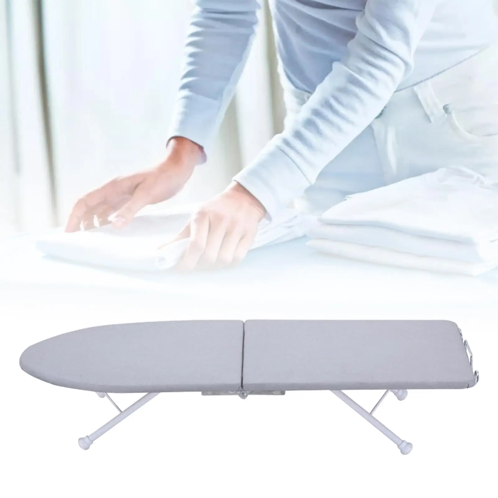 Tabletop Ironing Board Heavy Duty Space Saving Mini Ironing Board with Iron Rest for Apartment, Dorm, Home, Craft Room, Travel