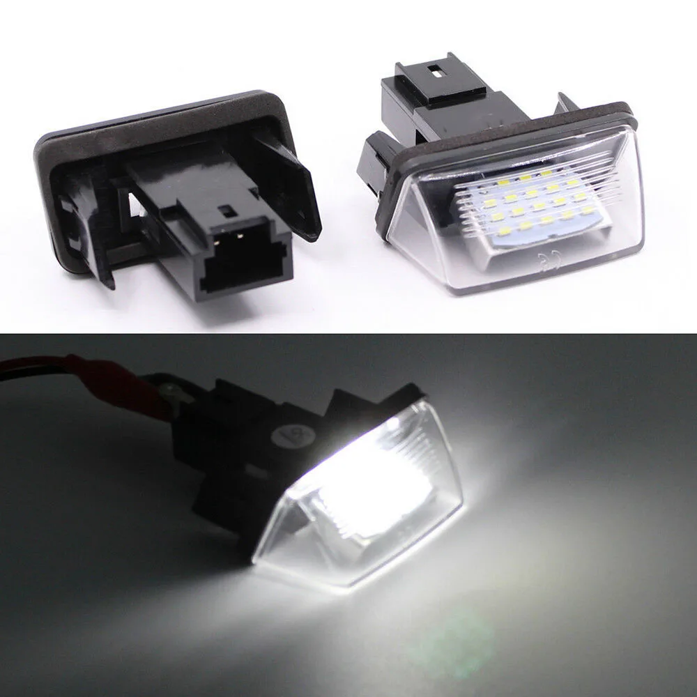 LED License Plate Lights Bulbs for Citroen C3 / C4 / Xsara Picasso C3 M6E0,2