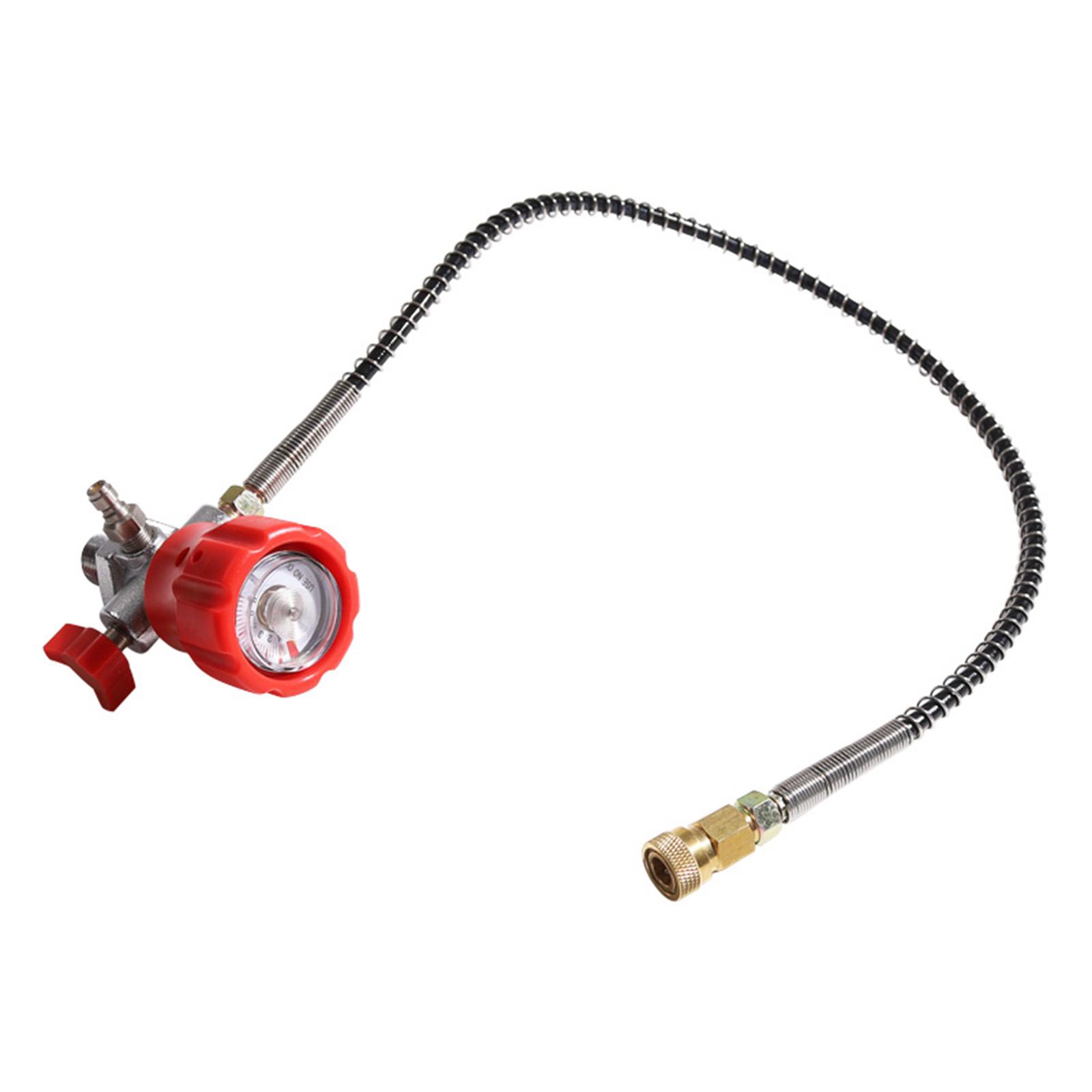 Fill Station Charging Adapter with 6000PSI Gauge for Fire Fighting Air Tank